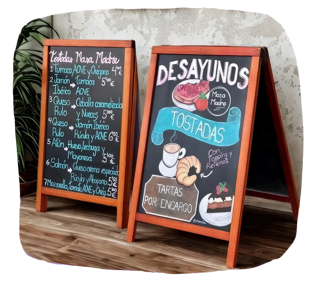 Pizarra de Desayunos